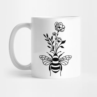 Floral bee Mug